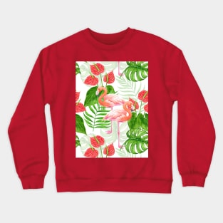 Flamingo garden Crewneck Sweatshirt